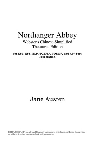 Jane Austen: Northanger Abbey (2005, ICON Classics)